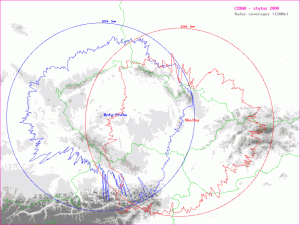 Dosah meteorologických radarů