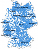 Obrázek 4: Pokrytí LTE - Germany, zdroj (Phone-guide-germany)