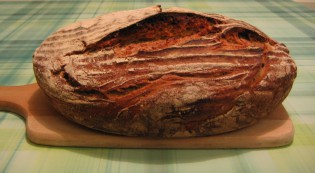 špaldovo-žitný kváskový chléb